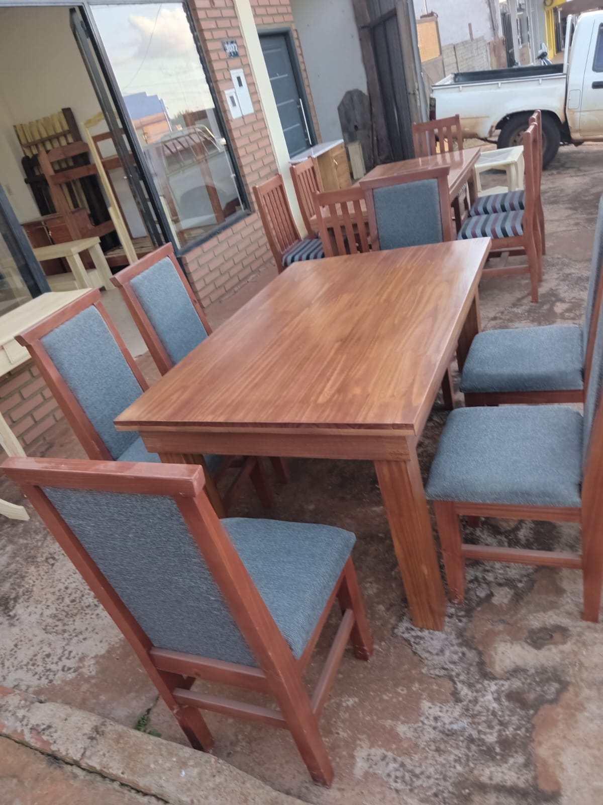 Juego de Comedor Tapizado